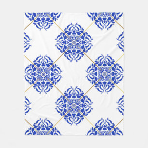 Traditional spain seamless pattern. Spanish cerami Fleece Blanket