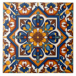 Traditional Spanish Mediterranean Decorative Ceramic Tile<br><div class="desc">Traditional Spanish Mediterranean Decorative Ceramic Tile</div>