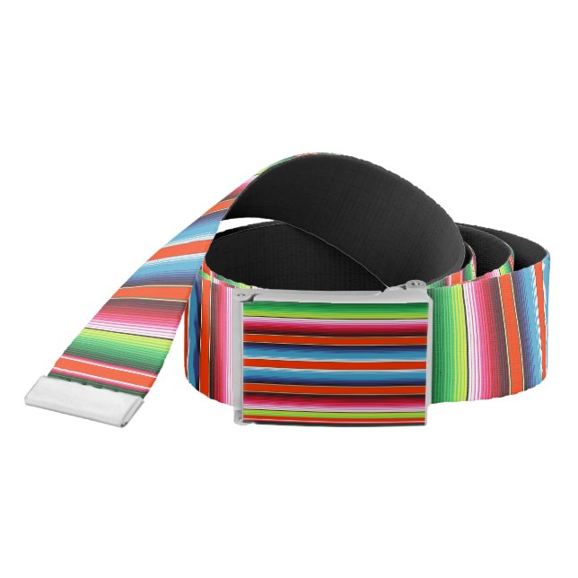 Traditional Spanish Serape Fiesta Mexican Blanket Belt (Snake)