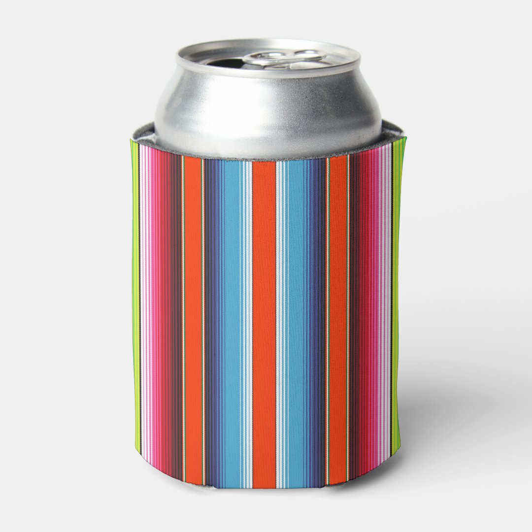 Traditional Spanish Serape Fiesta Mexican Blanket Can Cooler Zazzle