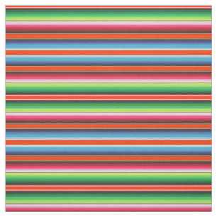 Traditional Spanish Serape Fiesta Mexican Blanket Fabric