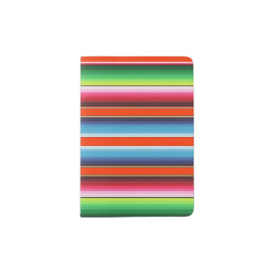 Traditional Spanish Serape Fiesta Mexican Blanket Passport Holder
