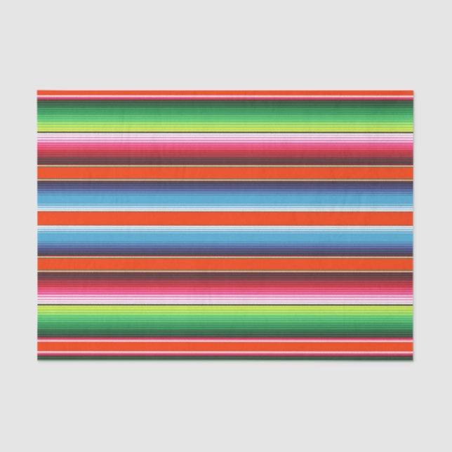 Traditional Spanish Serape Fiesta Mexican Blanket Tissue Paper (Front)