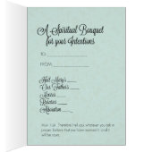 Traditional Spiritual Bouquet Virgin Mary  Card (Inside (Right))