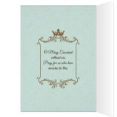 Traditional Spiritual Bouquet Virgin Mary  Card (Inside (Left))