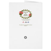 Traditional Spiritual Bouquet Virgin Mary Card (Back)