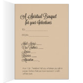 Traditional Spiritual Bouquet Virgin Mary Card (Inside (Right))