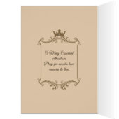 Traditional Spiritual Bouquet Virgin Mary Card (Inside (Left))