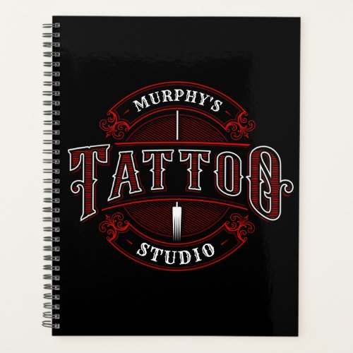Traditional Style ADD NAME Tattoo Studio Shop Planner