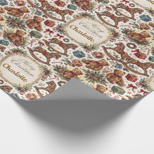 Traditional-Style Custom Christmas Gift Wrap