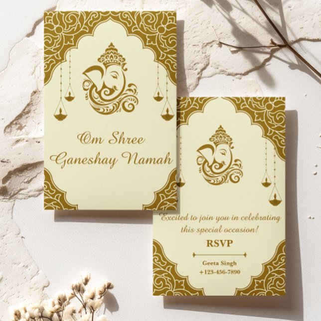 Traditional Style Hindu Indian Wedding Invitation (Creator Uploaded)