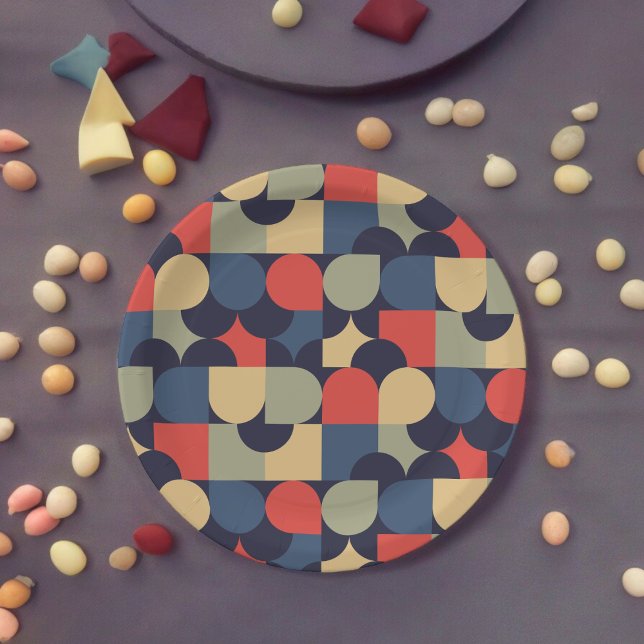 Traditional Style Paper Plates (vintage retro theme,birthday,wedding,baby shower,special occasion event paper plate party supplies)