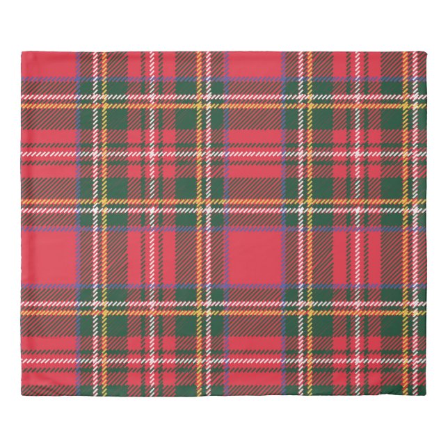 Traditional Tartan Plaid Seamless Wallpaper Duvet Cover (Front)