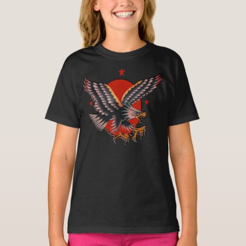 traditional tattoo american eagle bald eagle T_Shirt