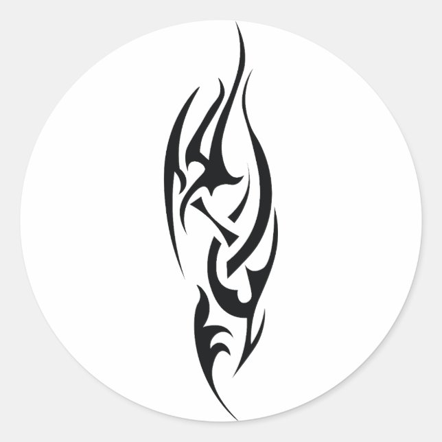 Traditional Tattoo Art Inspired Design Classic Round Sticker (Front)