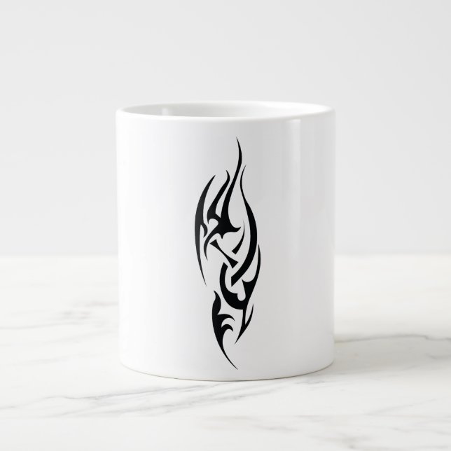 Traditional Tattoo Art Inspired Design Giant Coffee Mug (Front)