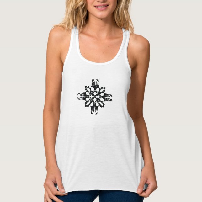 Traditional Tattoo Art Inspired Design Tank Top (Front)