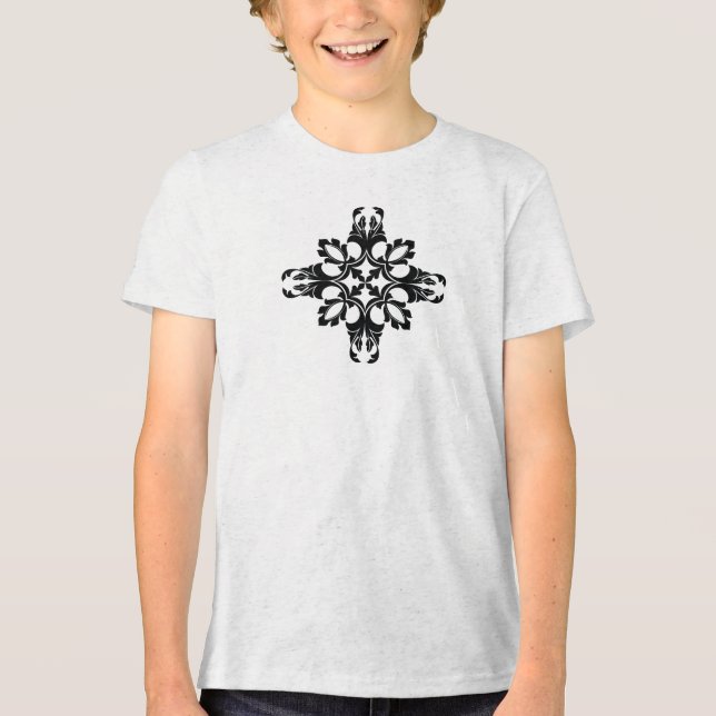 Traditional Tattoo Art Inspired Design Tri-Blend Shirt (Front)