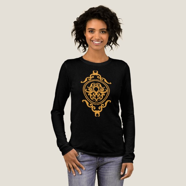Traditional Tattoo Art Inspired Design Tri-Blend Shirt (Full Front)