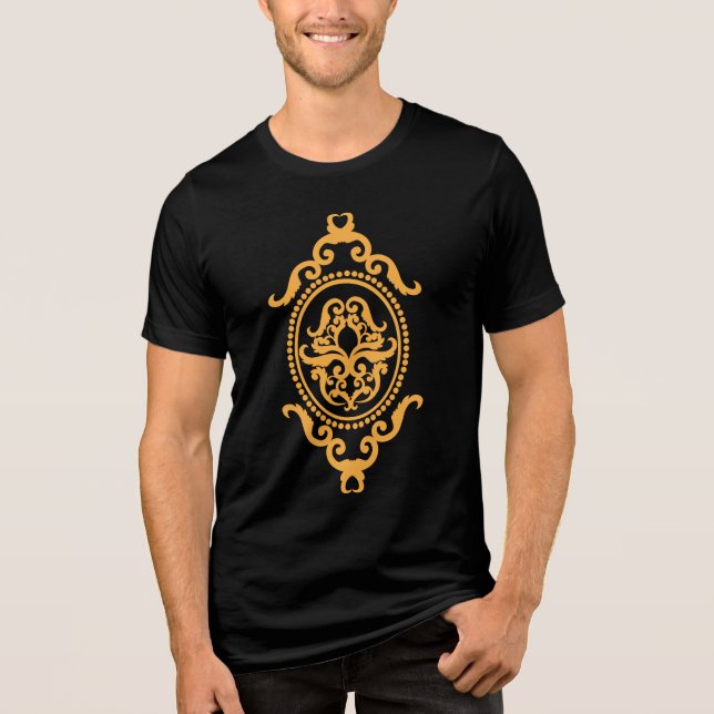 Traditional Tattoo Art Inspired Design Tri-Blend Shirt (Front)