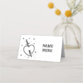 Tattoo Wedding Table Place Cards