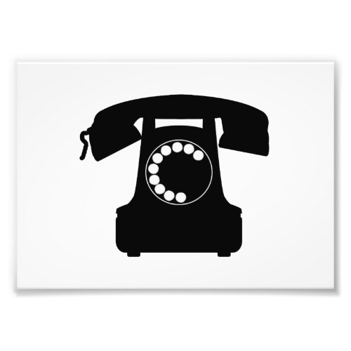 Traditional Telephone Icon Photo Print