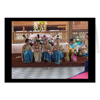 Traditional Thai Dancers take a break! Cards