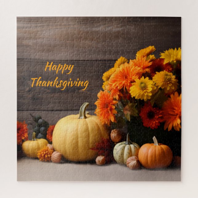 Traditional Thanksgiving Jigsaw Puzzle (Vertical)