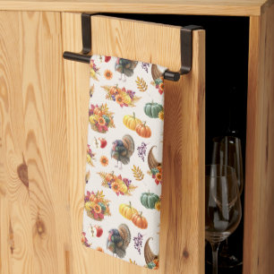 Traditional Thanksgiving Kitchen Towel