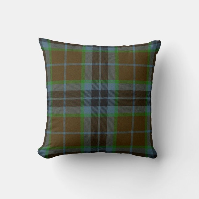 Traditional Thomson Tartan Plaid Pillow (Front)