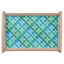 Traditional Tile pattern serving tray
