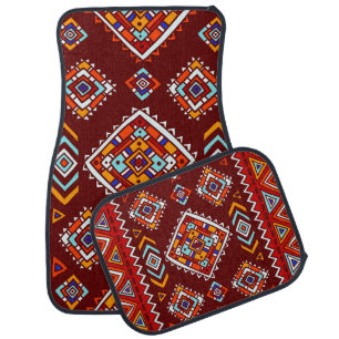Traditional tribal, ethnic seamless texture. car floor mat