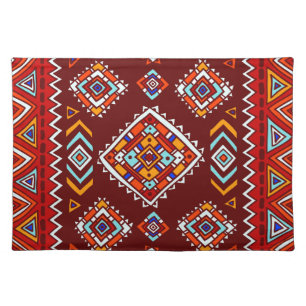 Traditional tribal, ethnic seamless texture. cloth placemat