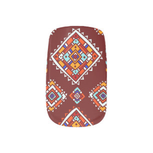 Traditional tribal, ethnic seamless texture. minx nail art
