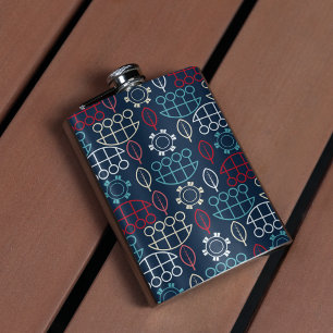 Traditional Tribal Pattern Art Flask