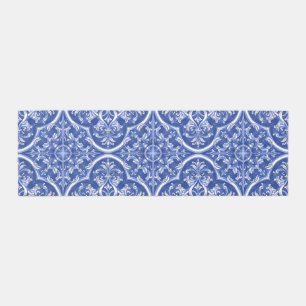 Traditional Tribal Watercolor Portuguese Azulejos Runner