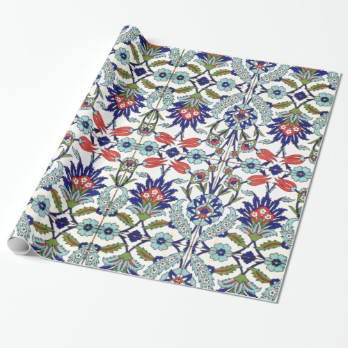 traditional turkish tiles wrapping paper