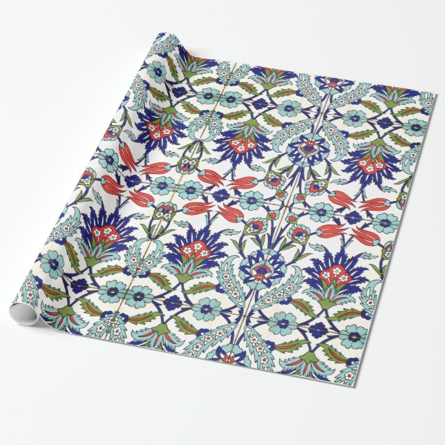 traditional turkish tiles wrapping paper (Unrolled)