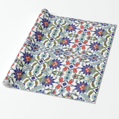 traditional turkish tiles wrapping paper