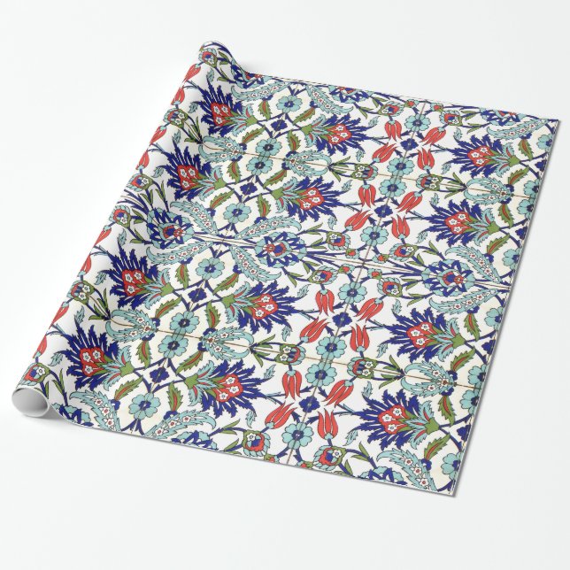 traditional turkish tiles wrapping paper (Unrolled)