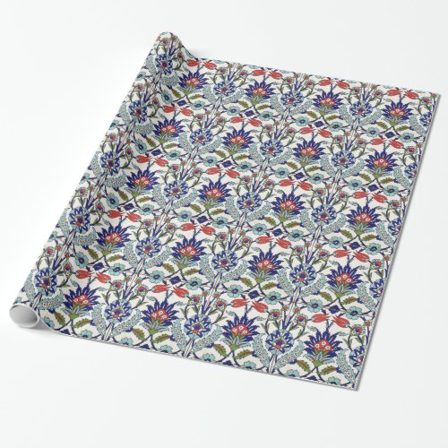 traditional turkish tiles wrapping paper