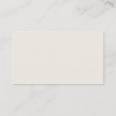 Traditional Type Bone Business Card (Back)