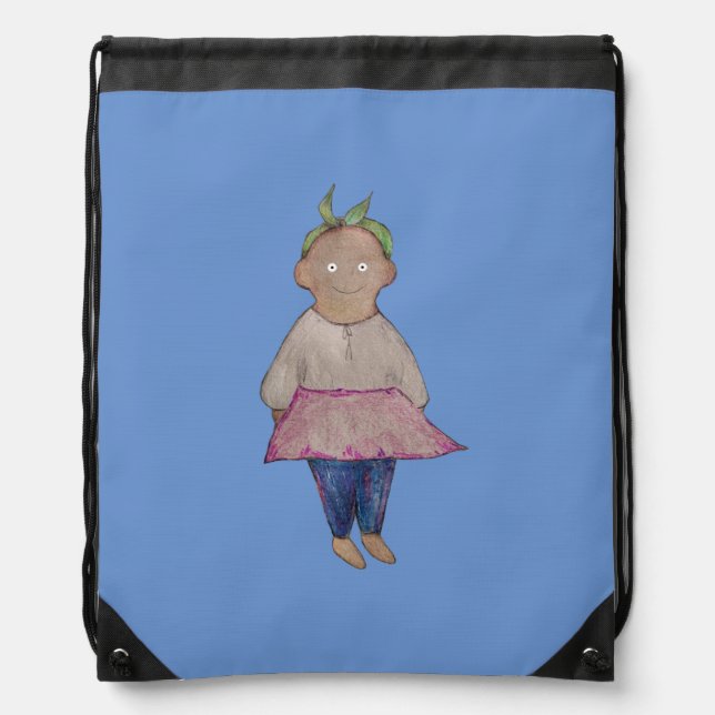 Traditional ukrainian clothes drawstring bag (Front)