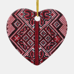 Traditional Ukrainian Design Ceramic Ornament