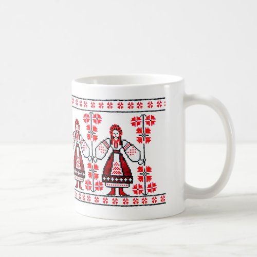 Traditional Ukrainian embroidery ukraine girls Coffee Mug