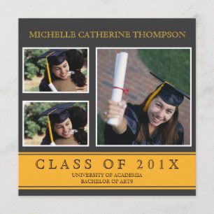 Traditional University Graduation Announcement