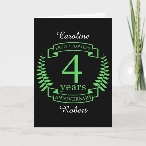 Traditional US wedding anniversary 4 years