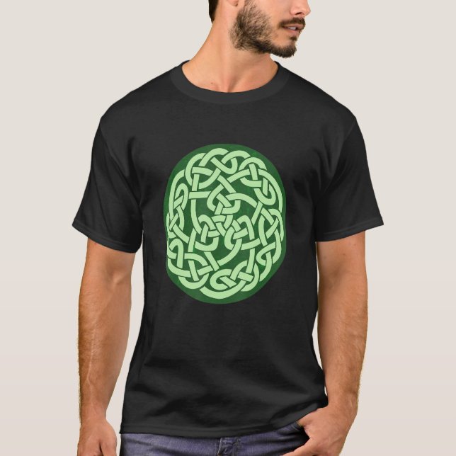 Traditional Vintage Celtic Knotwork T-Shirt (Front)
