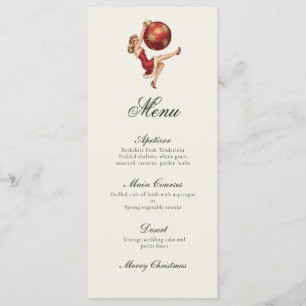 Traditional Vintage Christmas Menu