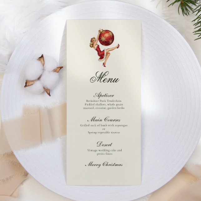 Traditional Vintage Christmas  Menu (Creator Uploaded)